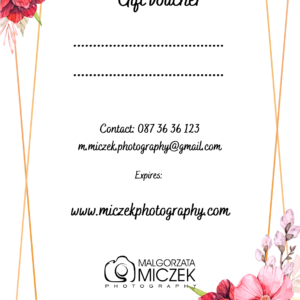 Gift voucher photography service